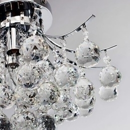 Designer Touch Decorative Chandelier Modern Crystal 3 Lights