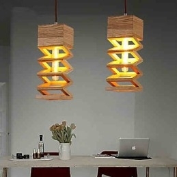 Designer Touch Decorative Pendant Lights Country Wood Bamboo