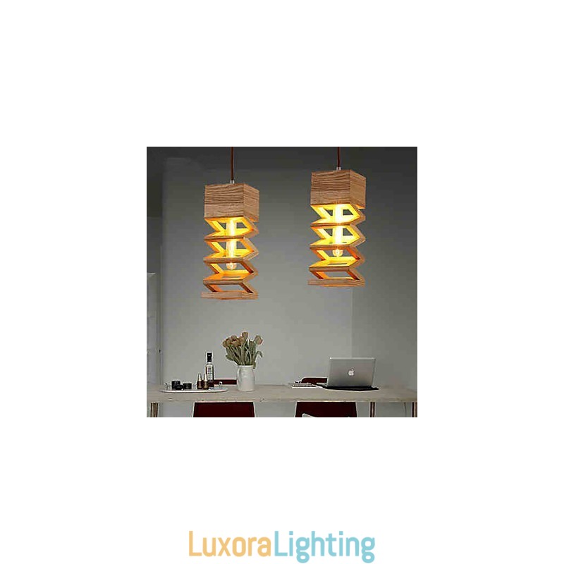 Designer Touch Decorative Pendant Lights Country Wood Bamboo