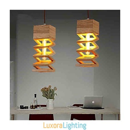 Designer Touch Decorative Pendant Lights Country Wood Bamboo
