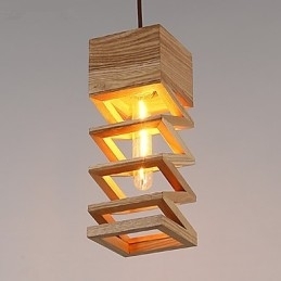 Designer Touch Decorative Pendant Lights Country Wood Bamboo