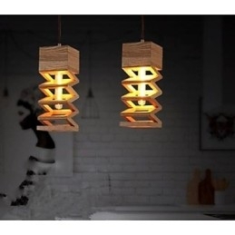 Designer Touch Decorative Pendant Lights Country Wood Bamboo