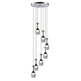 Designer Touch Decorative Modern Pendant Light 7 Lights Integrated Bulbs Included Stair Light