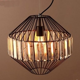 Designer Touch Decorative Vintage Wrought Iron Birdcage Crystal Chandelier Chandelier