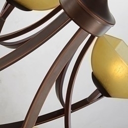 Designer Touch Decorative Chandelier 4 Lights Traditional Classic Vintage Metal