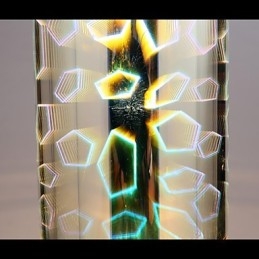 Designer Touch Decorative Dream laser Engraving Chrome plated lamp 3 Straight