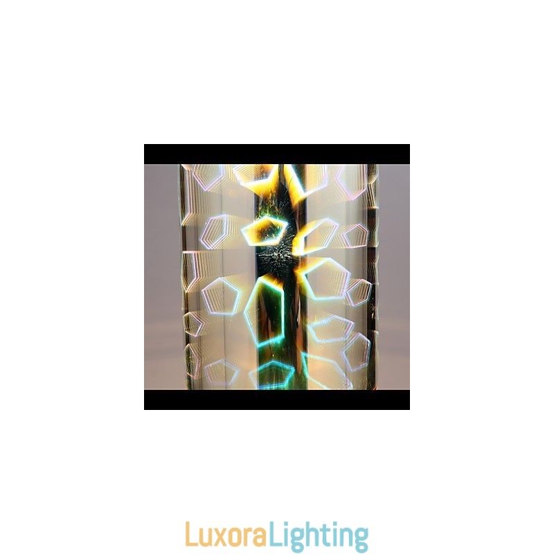 Designer Touch Decorative Dream laser Engraving Chrome plated lamp 3 Straight