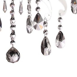 Designer Touch Decorative Crystal Chandelier with 3 Lights in Metal