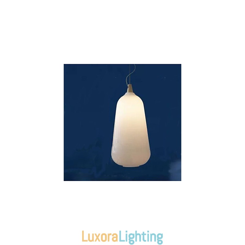 Designer Touch Decorative Milk white glass bottle Pendant Lamp Natural Curve