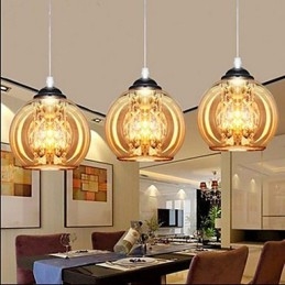 Designer Touch Decorative Glass Ball Pendant Lamp Three