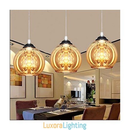 Designer Touch Decorative Glass Ball Pendant Lamp Three