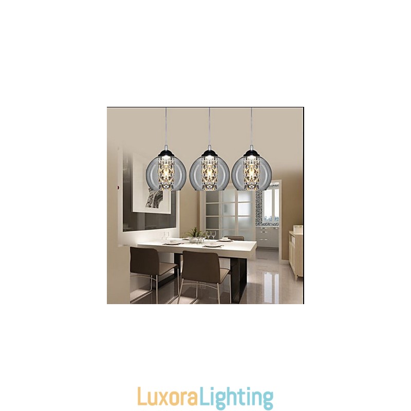 Designer Touch Decorative Glass Ball Pendant Lamp Three