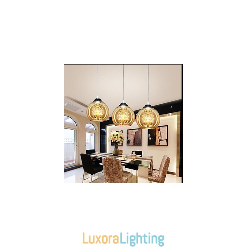 Designer Touch Decorative Glass Ball Pendant Lamp Three