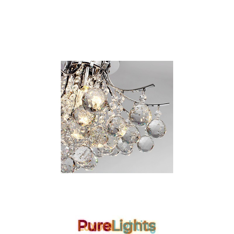 Designer Touch Decorative Chandelier Modern Crystal 3 Lights