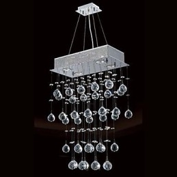Designer Touch Decorative Modern Contemporary Crystal Mini Style Electroplated Chandelier Flush Mount