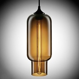 Designer Touch Decorative Modern Glass Pendant Light in Brown Bubble Design