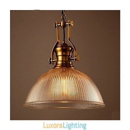 Designer Touch Decorative American Retro European Single Head Clear Glass Chandelier