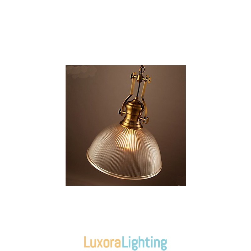 Designer Touch Decorative American Retro European Single Head Clear Glass Chandelier