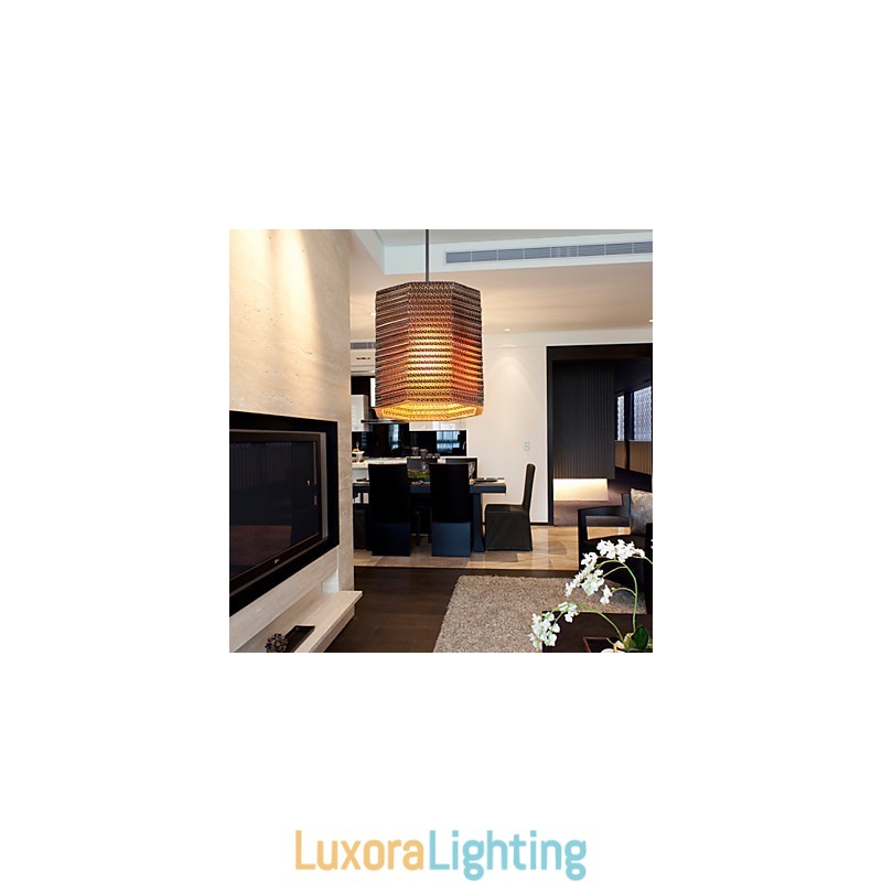 Designer Touch Decorative Pendant Lamp 1 Light Modern Fabric Material