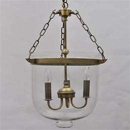 Designer Touch Decorative American country Vintage temple bell glass chandelier