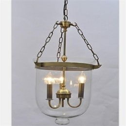 Designer Touch Decorative American country Vintage temple bell glass chandelier