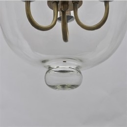 Designer Touch Decorative American country Vintage temple bell glass chandelier