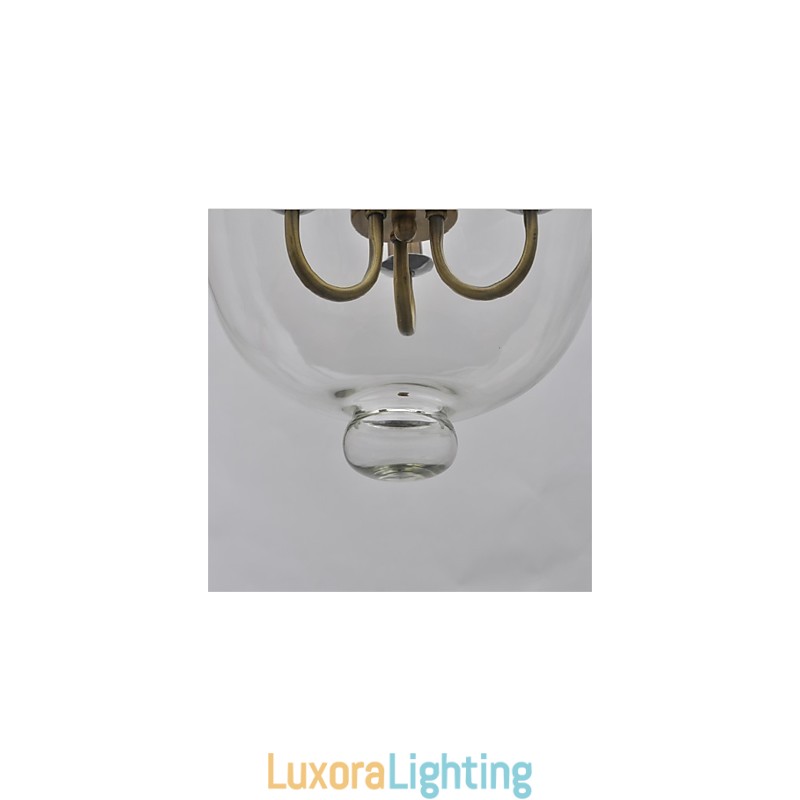 Designer Touch Decorative American country Vintage temple bell glass chandelier