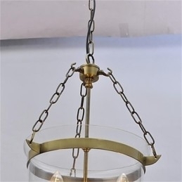 Designer Touch Decorative American country Vintage temple bell glass chandelier