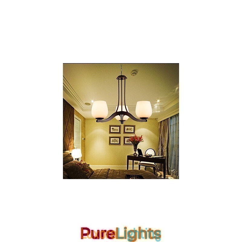 Designer Touch Decorative Traditional Classic Retro Mini Style Painting Metal Chandelier