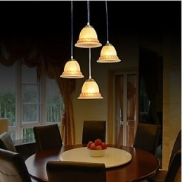 Designer Touch Decorative Pendant Four Lights Bronze European Retro Classic