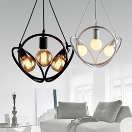 Designer Touch Decorative 3 Lights Chandelier Pendant Light Traditional Classic Retro Metal