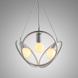 Designer Touch Decorative 3 Lights Chandelier Pendant Light Traditional Classic Retro Metal