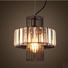 Designer Touch Decorative American Country Crystal Small Pendant Lamp