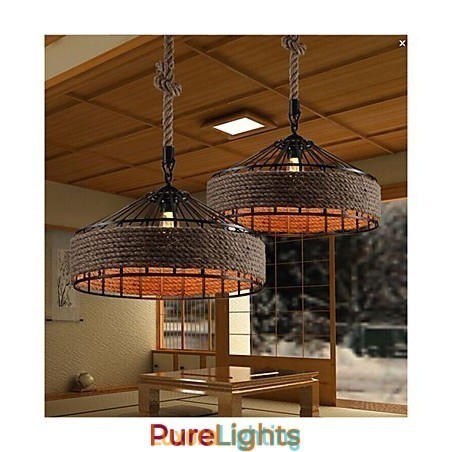 Designer Touch Decorative 2 Light Country Designers Others Metal Chandelier Pendant Light