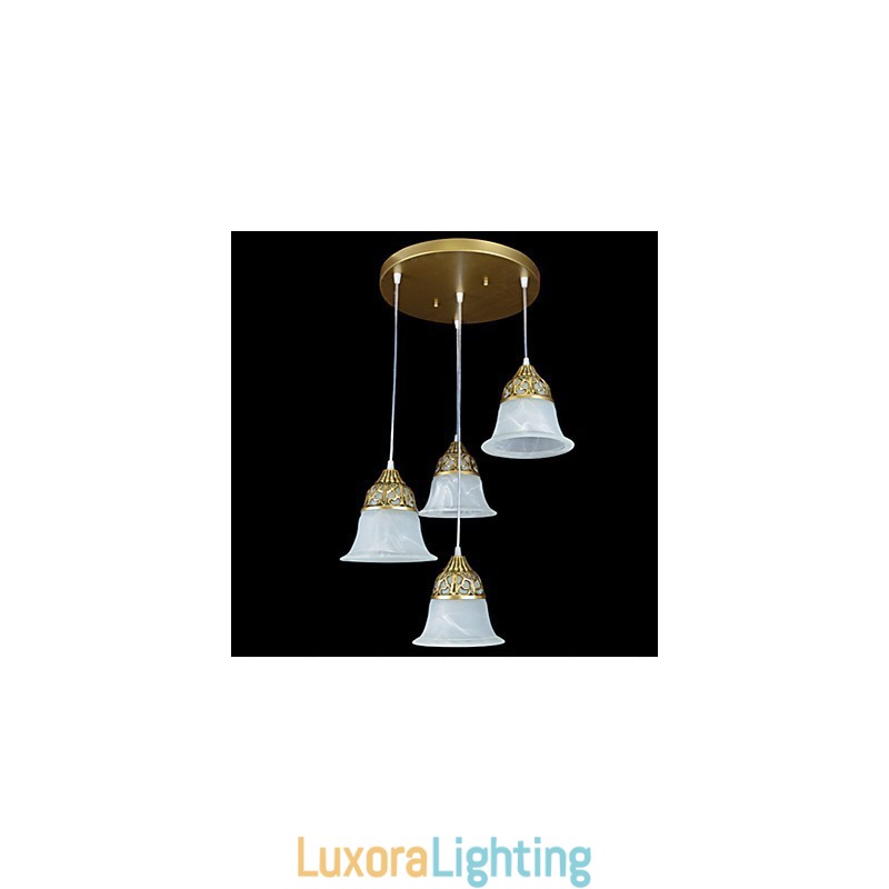 Designer Touch Decorative Traditional Classic Rustic Lodge Retro Bronze Metal Pendant Light