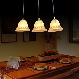 Designer Touch Decorative Pendant Three Lights Bronze European Retro Classic