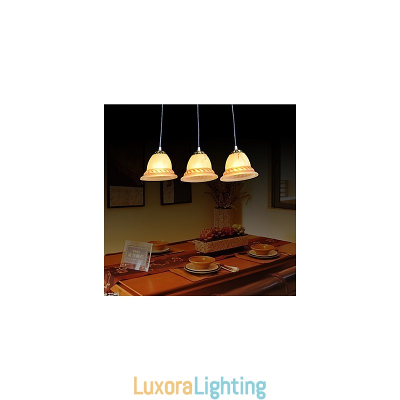 Designer Touch Decorative Pendant Three Lights Bronze European Retro Classic
