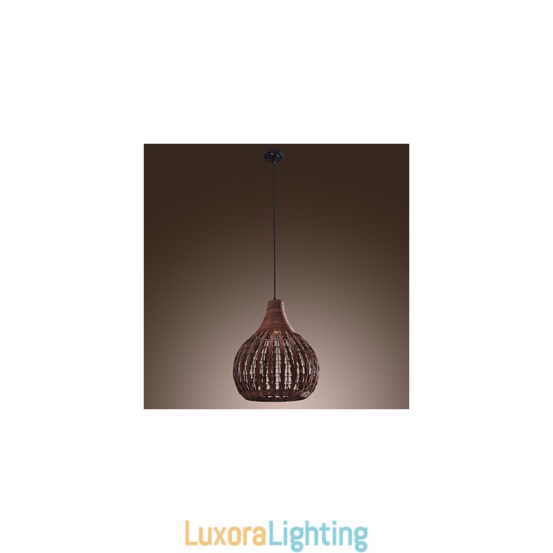 Designer Touch Decorative Lantern Country Mini Style Painting Pendant Light