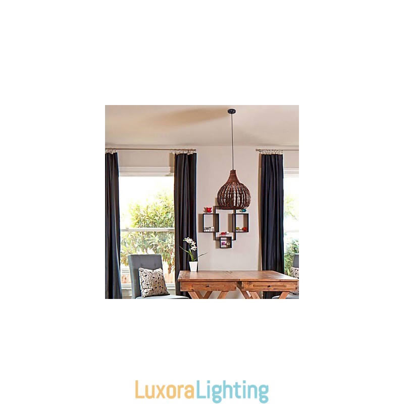 Designer Touch Decorative Lantern Country Mini Style Painting Pendant Light