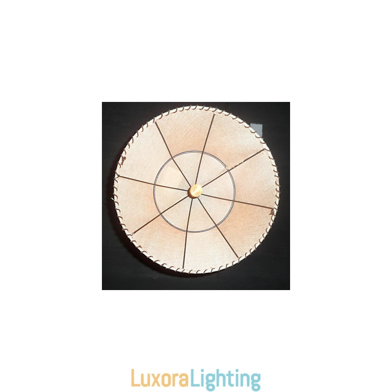 Designer Touch Decorative North American Style Retro 1 Light Pendant In Fabric Shade