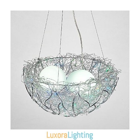 Designer Touch Decorative Modern Contemporary Silver Metal Pendant Light
