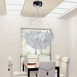 Designer Touch Decorative Modern Contemporary Silver Metal Pendant Light