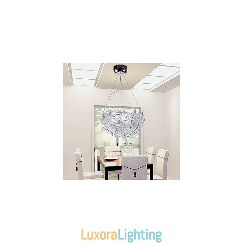 Designer Touch Decorative Modern Contemporary Silver Metal Pendant Light