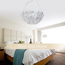 Designer Touch Decorative Modern Contemporary Silver Metal Pendant Light