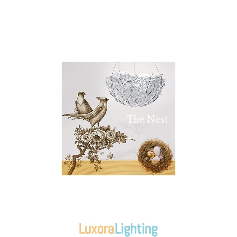 Designer Touch Decorative Modern Contemporary Silver Metal Pendant Light