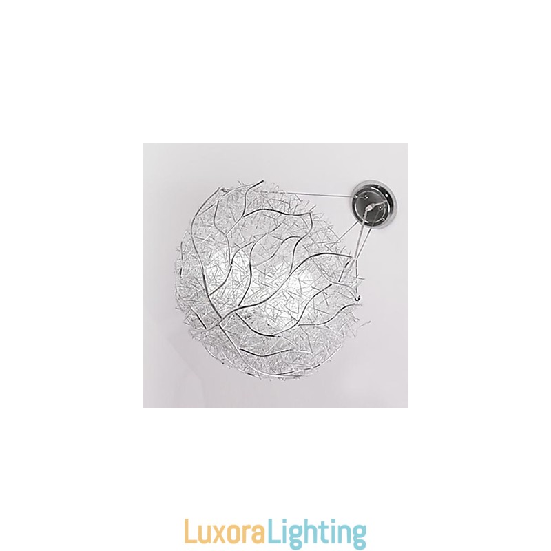 Designer Touch Decorative Modern Contemporary Silver Metal Pendant Light