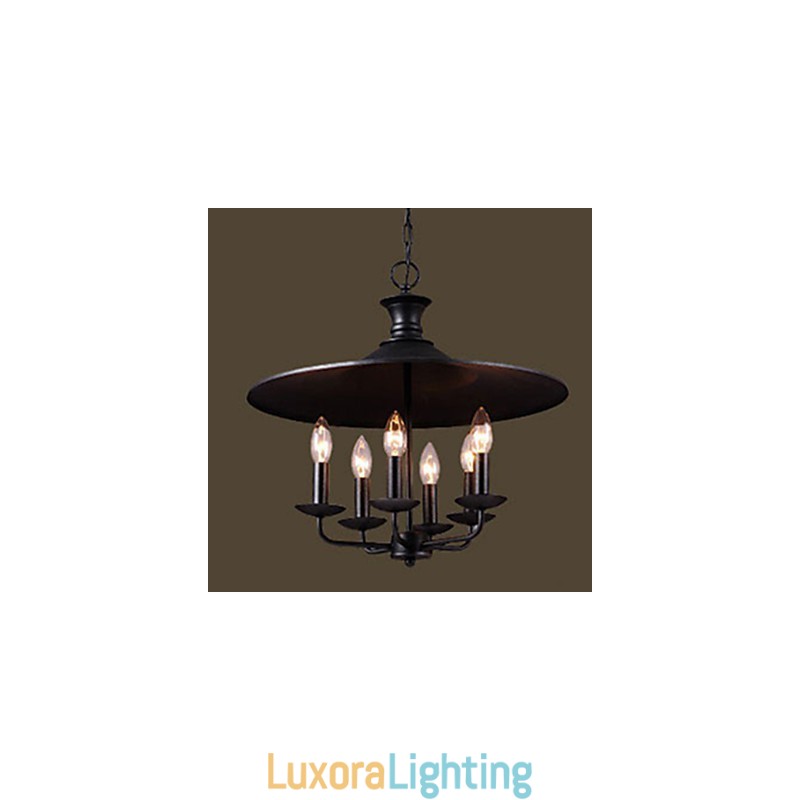 Designer Touch Decorative American Rural Nordic Art Candle Chandelier