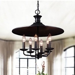 Designer Touch Decorative American Rural Nordic Art Candle Chandelier