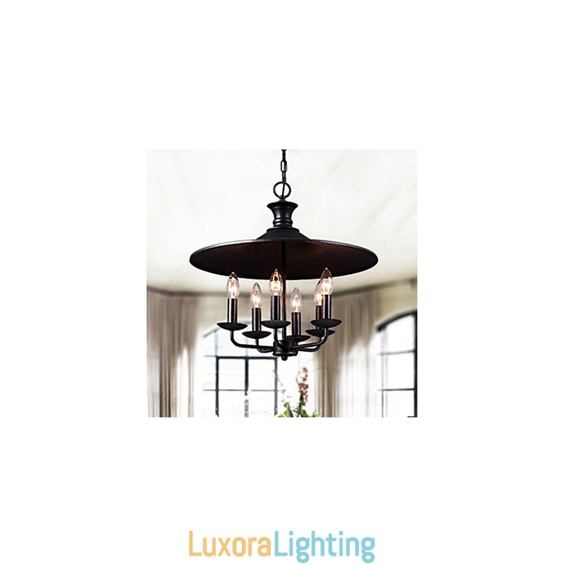 Designer Touch Decorative American Rural Nordic Art Candle Chandelier