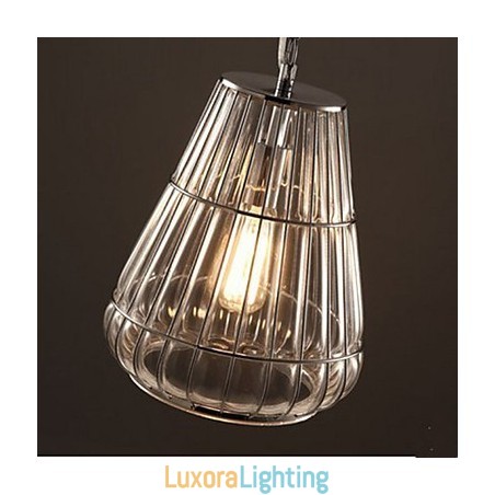 Designer Touch Decorative American Style Glass Pendant lamp Industrial Wind Cafe